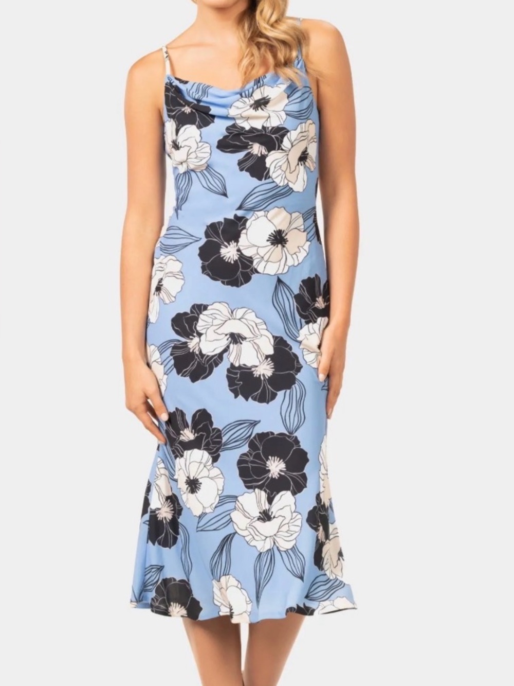Dress The Population Kendall Cowl Neck Dress